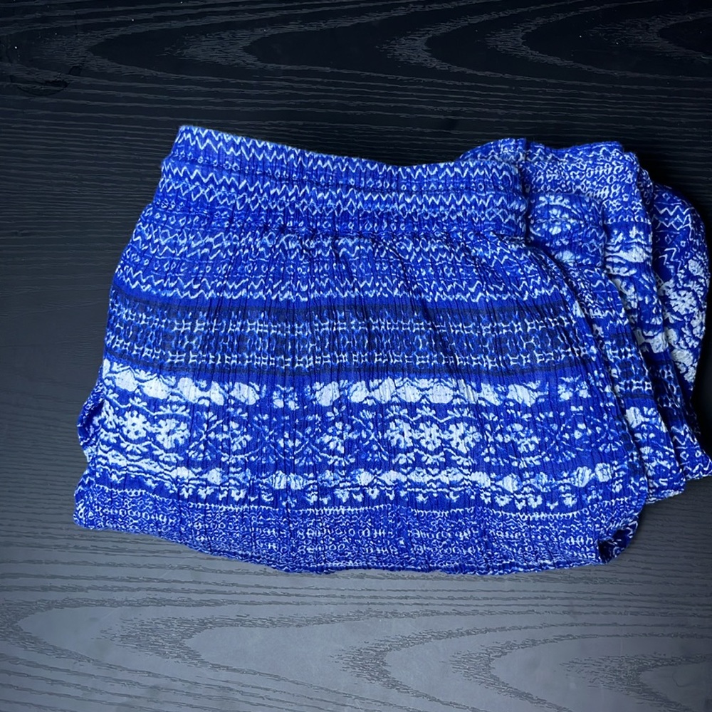 Laura Scott Womens Large Blue Skirt